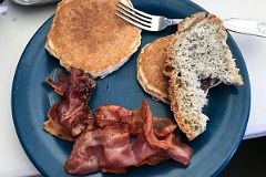 03C Delicious Breakfast Of Bread, Bacon And Pancakes At Mount Vinson Base Camp.jpg